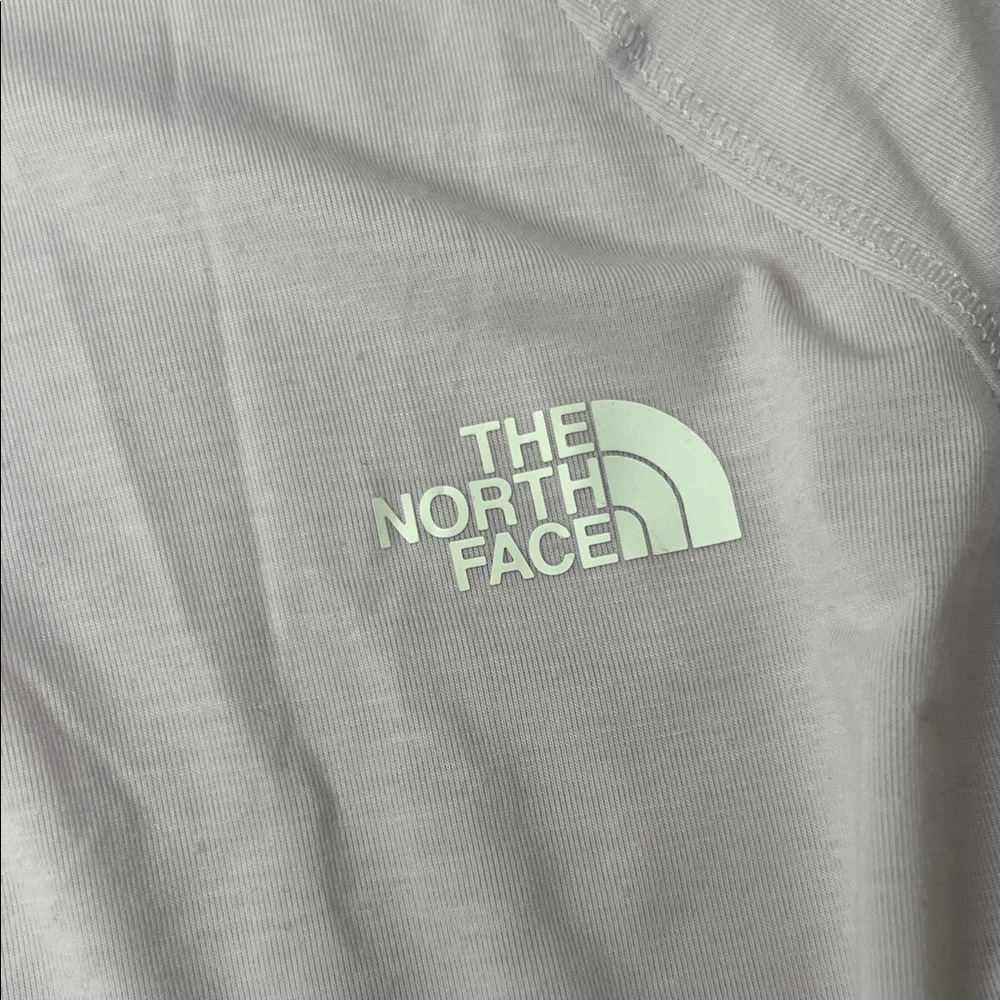 The North Face Pale Lavender Long Sleeve Logo Tee - Picture 2 of 6